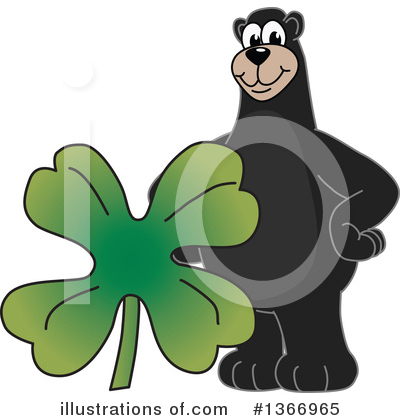 Black Bear School Mascot Clipart #1366965 by Toons4Biz