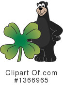 Black Bear School Mascot Clipart #1366965 by Mascot Junction