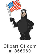Black Bear School Mascot Clipart #1366969 by Mascot Junction