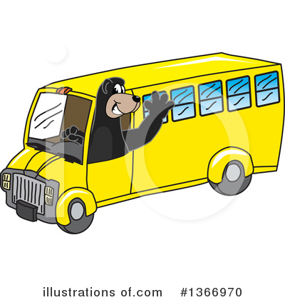 Black Bear School Mascot Clipart #1366970 by Toons4Biz