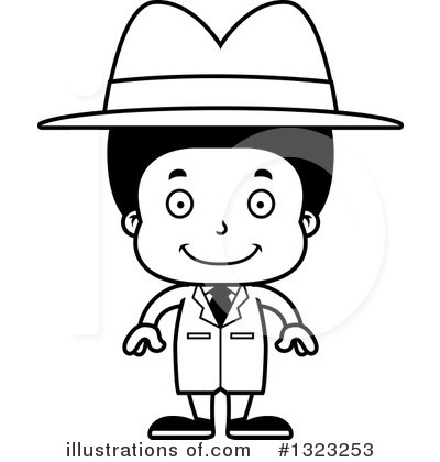 Royalty-Free (RF) Black Boy Clipart Illustration by Cory Thoman - Stock Sample #1323253