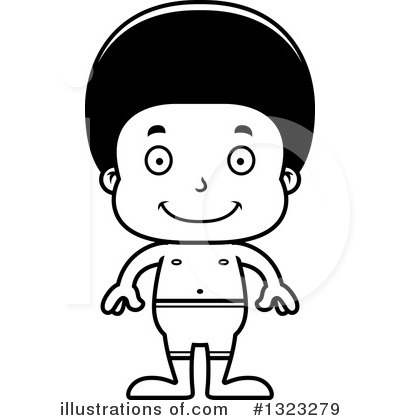 Royalty-Free (RF) Black Boy Clipart Illustration by Cory Thoman - Stock Sample #1323279