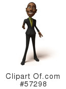 Black Businessman Character Clipart #57298 by Julos