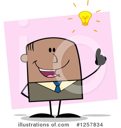 Royalty-Free (RF) Black Businessman Clipart Illustration by Hit Toon - Stock Sample #1257834