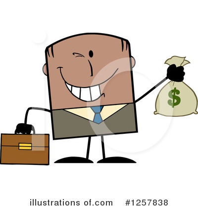 Money Sack Clipart #1257838 by Hit Toon