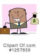 Black Businessman Clipart #1257839 by Hit Toon