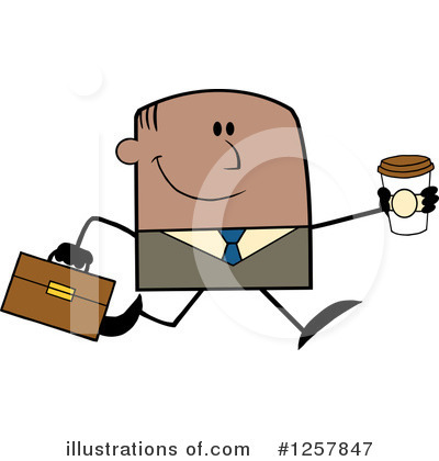 Royalty-Free (RF) Black Businessman Clipart Illustration by Hit Toon - Stock Sample #1257847