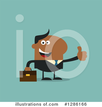 Royalty-Free (RF) Black Businessman Clipart Illustration by Hit Toon - Stock Sample #1286166