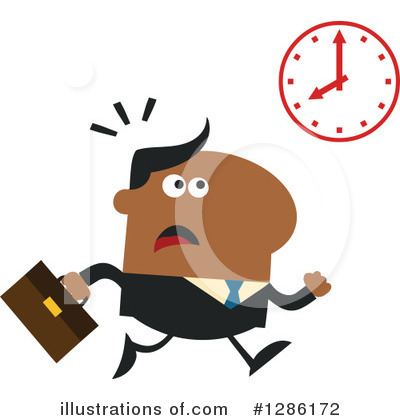 Royalty-Free (RF) Black Businessman Clipart Illustration by Hit Toon - Stock Sample #1286172