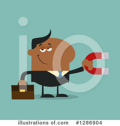 Royalty-Free (RF) Black Businessman Clipart Illustration by Hit Toon - Stock Sample #1286904