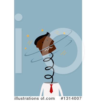 Royalty-Free (RF) Black Businessman Clipart Illustration by Vector Tradition SM - Stock Sample #1314007