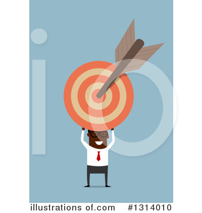 Royalty-Free (RF) Black Businessman Clipart Illustration by Vector Tradition SM - Stock Sample #1314010