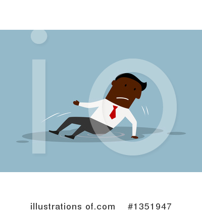 Royalty-Free (RF) Black Businessman Clipart Illustration by Vector Tradition SM - Stock Sample #1351947