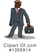 Black Businessman Clipart #1355814 by Vector Tradition SM
