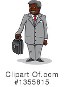 Black Businessman Clipart #1355815 by Vector Tradition SM