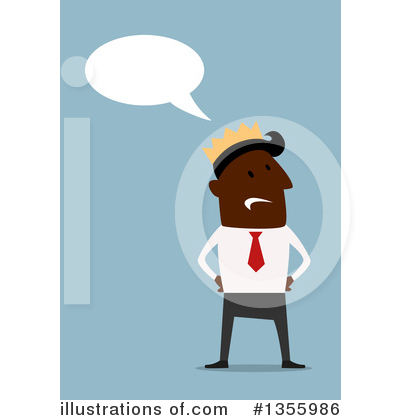 Royalty-Free (RF) Black Businessman Clipart Illustration by Vector Tradition SM - Stock Sample #1355986