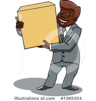 Royalty-Free (RF) Black Businessman Clipart Illustration by Vector Tradition SM - Stock Sample #1365354