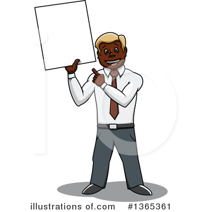 Royalty-Free (RF) Black Businessman Clipart Illustration by Vector Tradition SM - Stock Sample #1365361