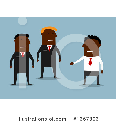 Royalty-Free (RF) Black Businessman Clipart Illustration by Vector Tradition SM - Stock Sample #1367803