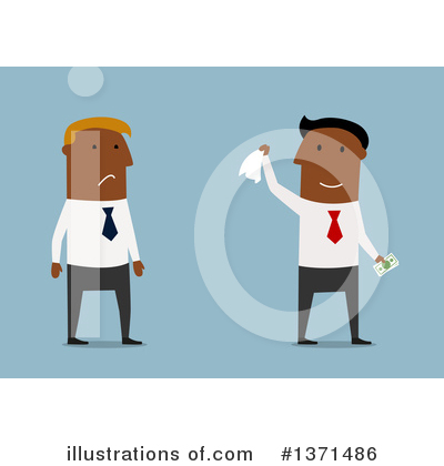 Royalty-Free (RF) Black Businessman Clipart Illustration by Vector Tradition SM - Stock Sample #1371486
