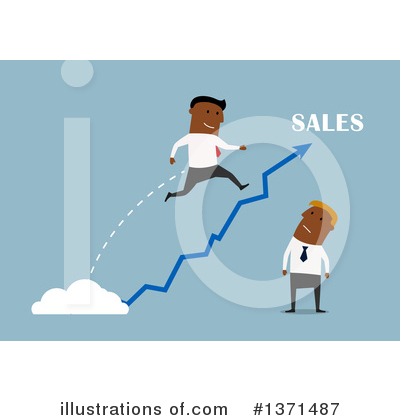 Royalty-Free (RF) Black Businessman Clipart Illustration by Vector Tradition SM - Stock Sample #1371487