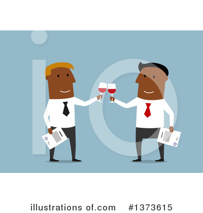 Royalty-Free (RF) Black Businessman Clipart Illustration by Vector Tradition SM - Stock Sample #1373615