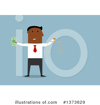Royalty-Free (RF) Black Businessman Clipart Illustration by Vector Tradition SM - Stock Sample #1373629