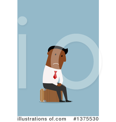 Royalty-Free (RF) Black Businessman Clipart Illustration by Vector Tradition SM - Stock Sample #1375530