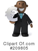 Black Businessman Clipart #209805 by Julos