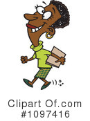 Black Businesswoman Clipart #1097416 by toonaday