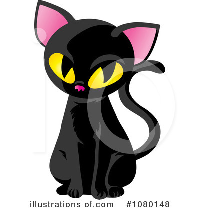 Black Cat Clipart #1080148 by Rosie Piter