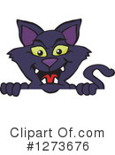 Black Cat Clipart #1273676 by Dennis Holmes Designs