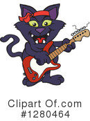 Black Cat Clipart #1280464 by Dennis Holmes Designs