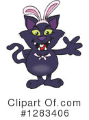 Black Cat Clipart #1283406 by Dennis Holmes Designs