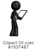 Black Design Mascot Clipart #1537487 by Leo Blanchette
