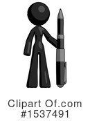 Black Design Mascot Clipart #1537491 by Leo Blanchette