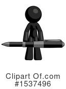 Black Design Mascot Clipart #1537496 by Leo Blanchette