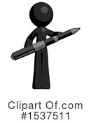 Black Design Mascot Clipart #1537511 by Leo Blanchette
