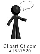 Black Design Mascot Clipart #1537520 by Leo Blanchette