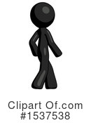 Black Design Mascot Clipart #1537538 by Leo Blanchette