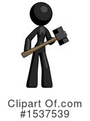 Black Design Mascot Clipart #1537539 by Leo Blanchette