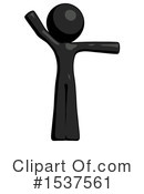 Black Design Mascot Clipart #1537561 by Leo Blanchette