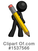 Black Design Mascot Clipart #1537566 by Leo Blanchette