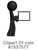 Black Design Mascot Clipart #1537577 by Leo Blanchette