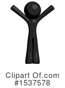 Black Design Mascot Clipart #1537578 by Leo Blanchette