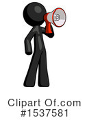 Black Design Mascot Clipart #1537581 by Leo Blanchette