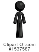 Black Design Mascot Clipart #1537587 by Leo Blanchette