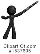 Black Design Mascot Clipart #1537605 by Leo Blanchette