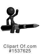 Black Design Mascot Clipart #1537625 by Leo Blanchette