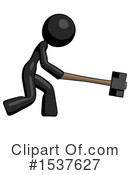 Black Design Mascot Clipart #1537627 by Leo Blanchette